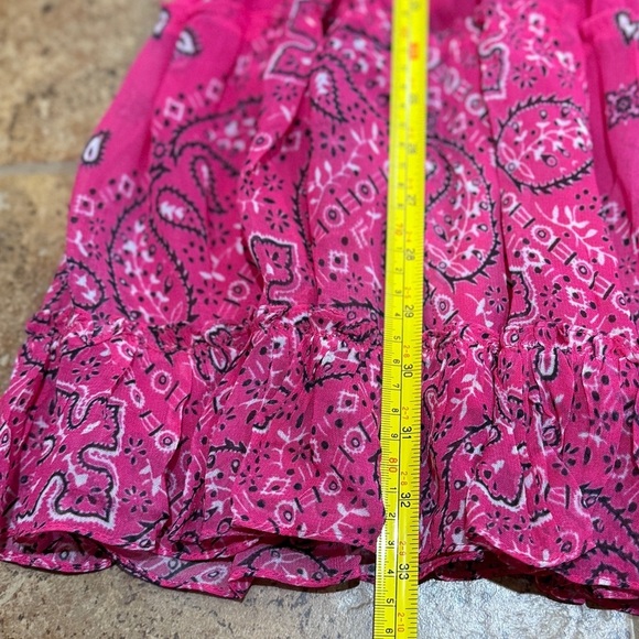 NWT Rococo Sand Romani One Shoulder Bandana Print Dress Sz XL Pink Cocktail - Picture 12 of 12